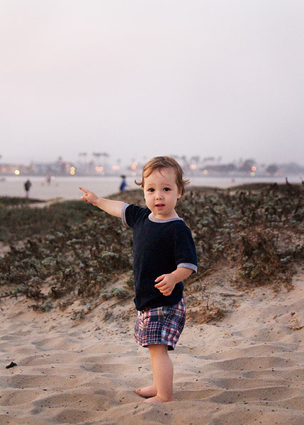 "I think the fireworks are this way, Mom"