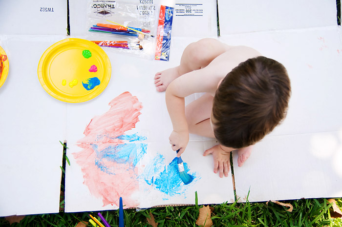 Artist at work