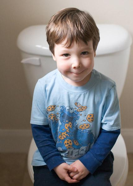 "Look where I'm sitting, Mommy!"