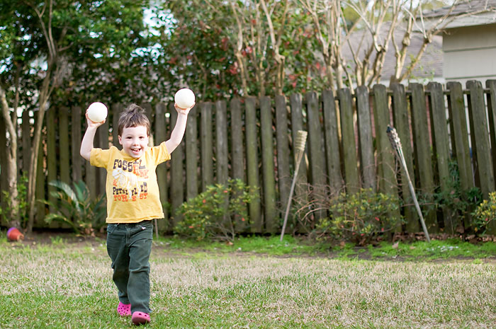 Throwing baseballs