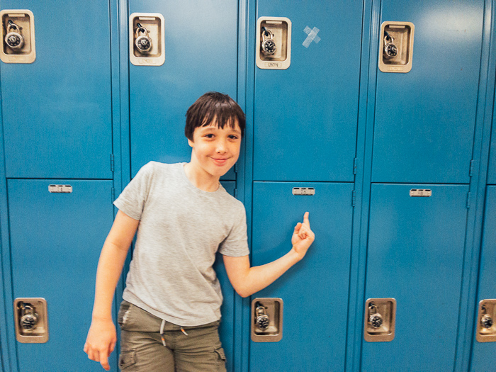 Sixth-grade locker